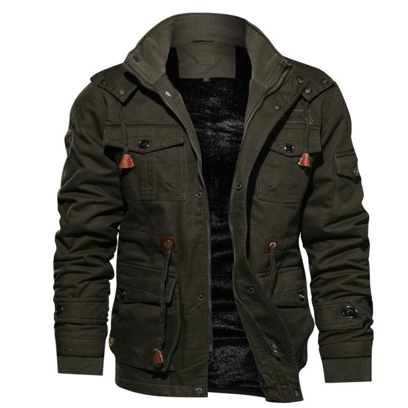 Mens Hooded Fleece Lined Jacket | PolarNut