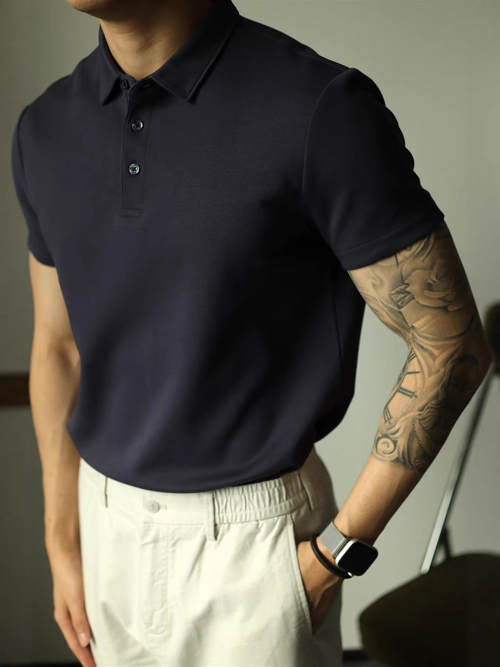 Men's Short Sleeve Cotton Polo Shirt