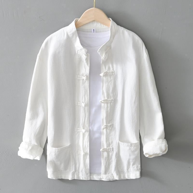 Men's cotton and linen cardigan | PolarNut