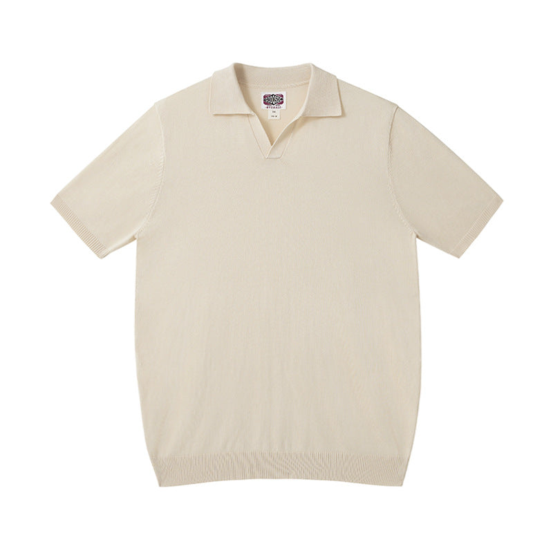 Men's Casual Silk Blend Polo Shirt