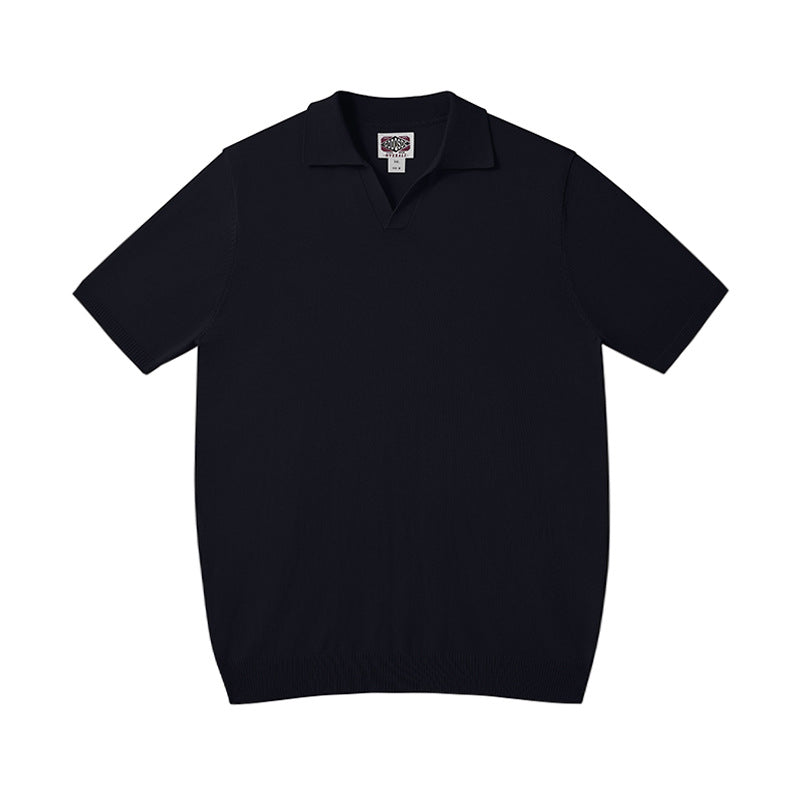 Men's Casual Silk Blend Polo Shirt