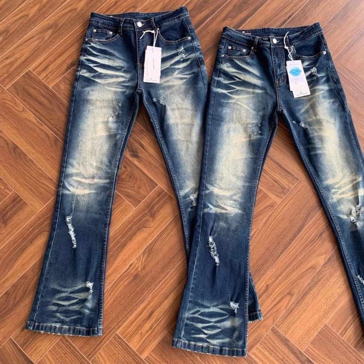 Vintage Washed Stretch Slim-Fit Jeans | Jeans | PolarNut