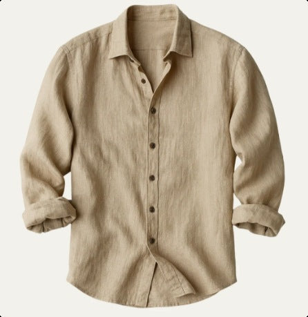 Long-sleeve button-down shirt