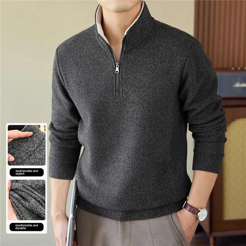 Knitted sweater men's pullover coat