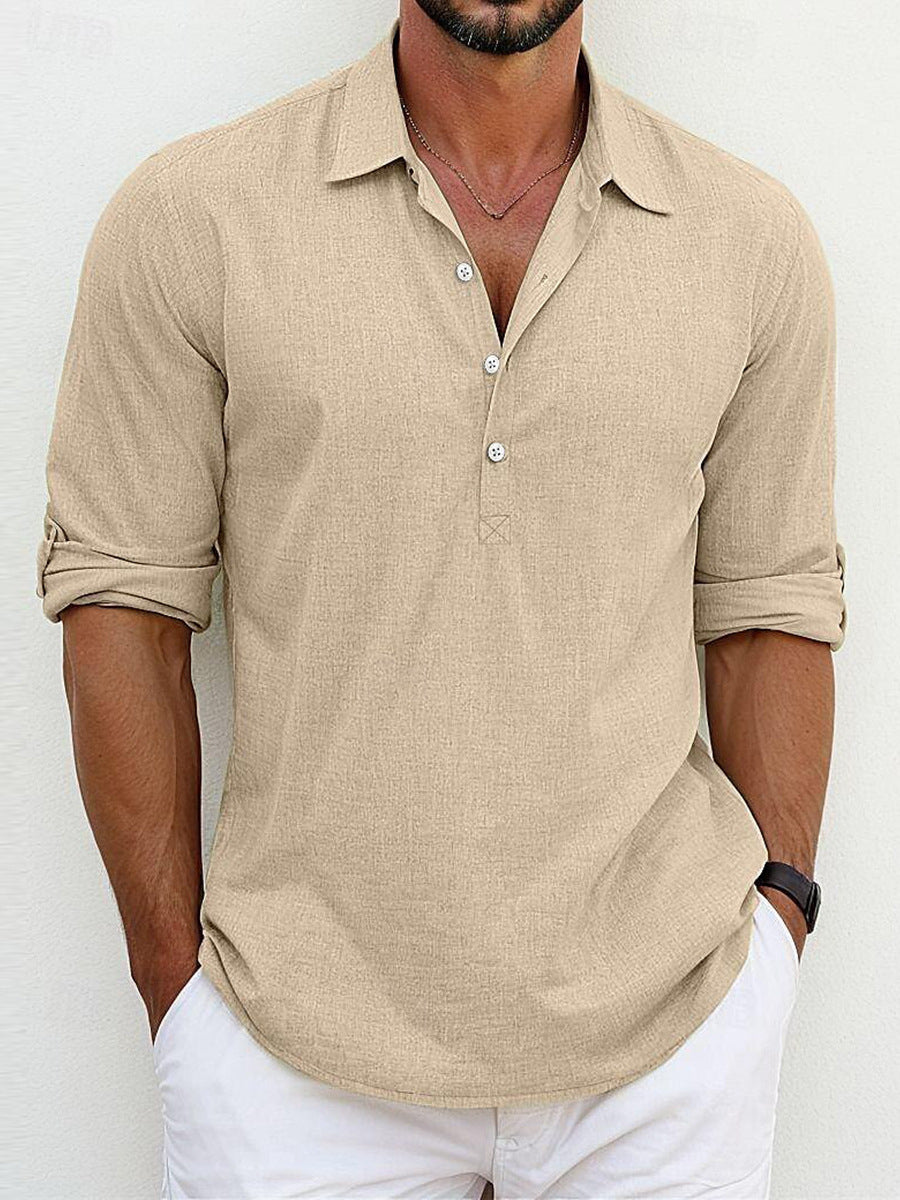 Linen Blend Casual Shirt