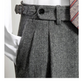 High Waist Wool Trousers