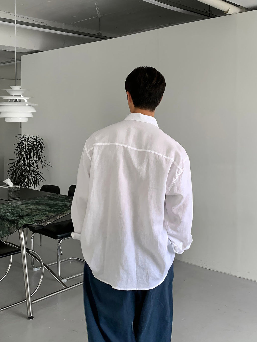 Brown long-sleeve shirt