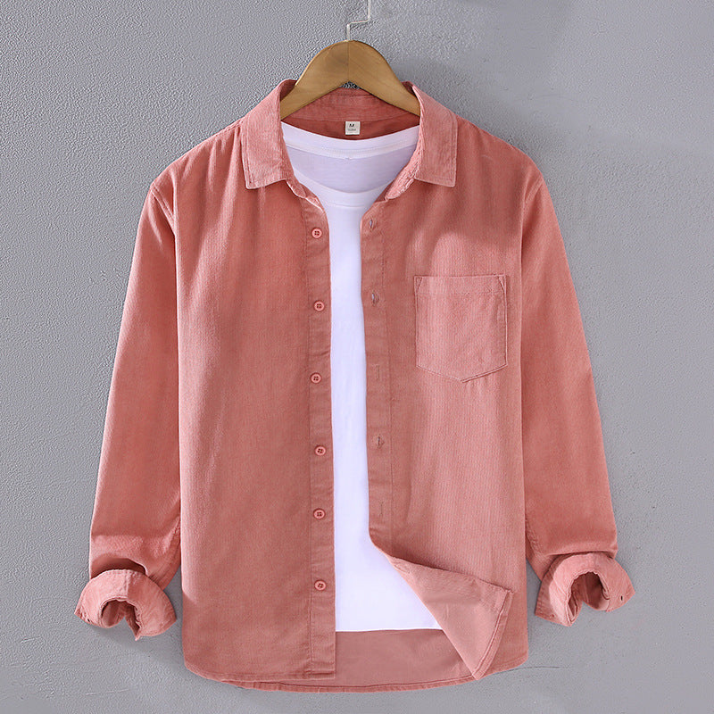 Men's Corduroy Long Sleeve Shirt