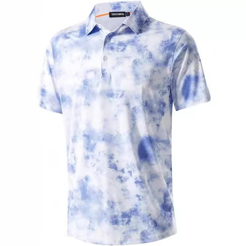 Casual Men's  Digital Print Polo Shirt
