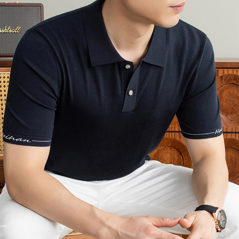 Men's Tencel Linen Polo Shirt