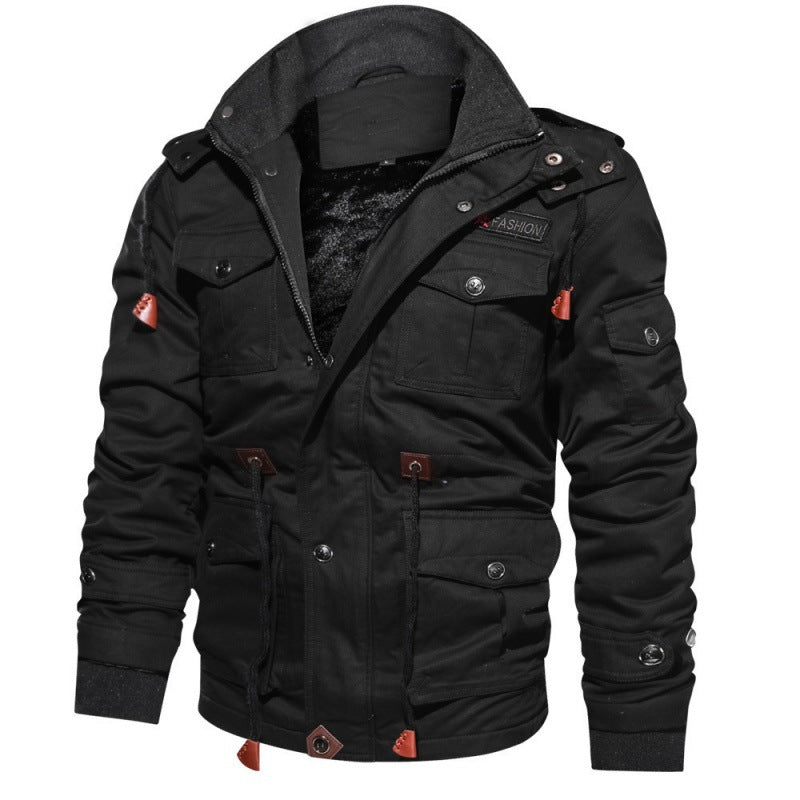Mens Hooded Fleece Lined Jacket | PolarNut