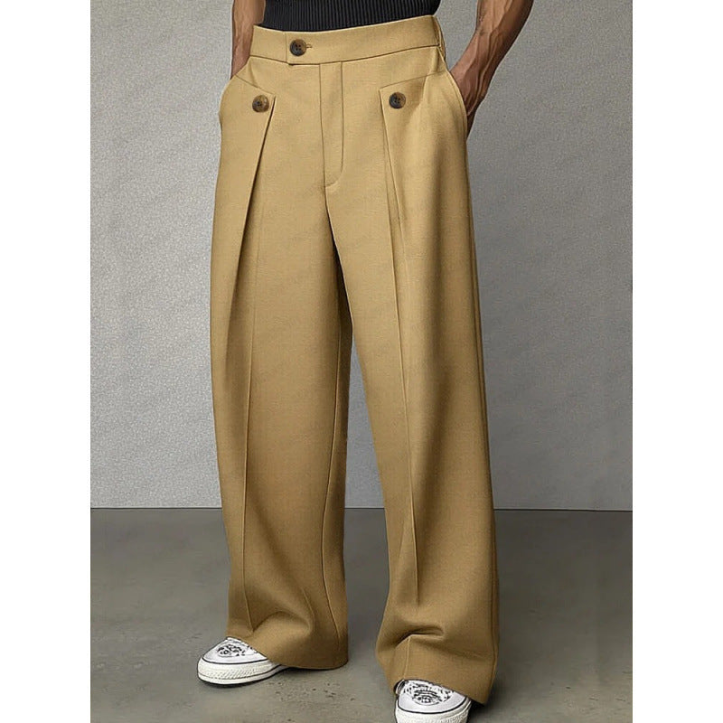 Casual Straight Leg Trousers