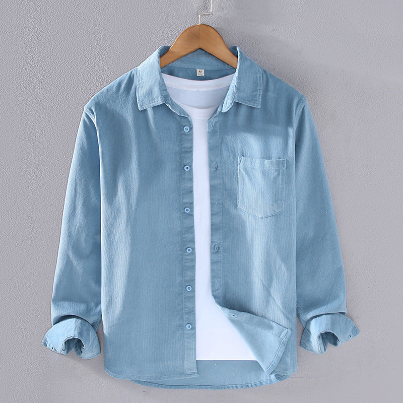 Men's Corduroy Long Sleeve Shirt