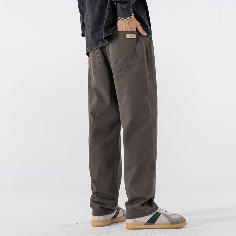 Mens Straight Leg Casual Cotton Pants | PolarNut