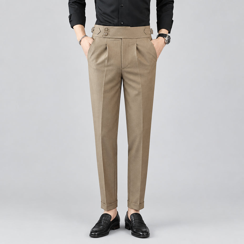 Straight-leg Stretch Casual Pants