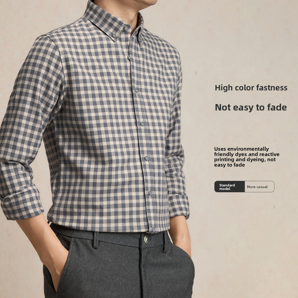 Cotton Brushed Plaid Shirt