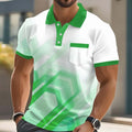 Geometric Print Men's Polo Shirt