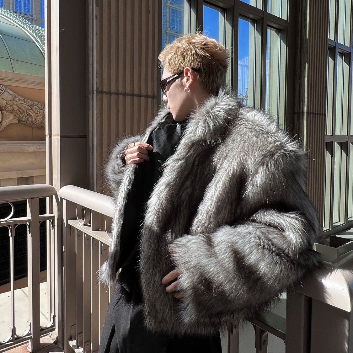 Short Faux Fur Men's Coat | PolarNut