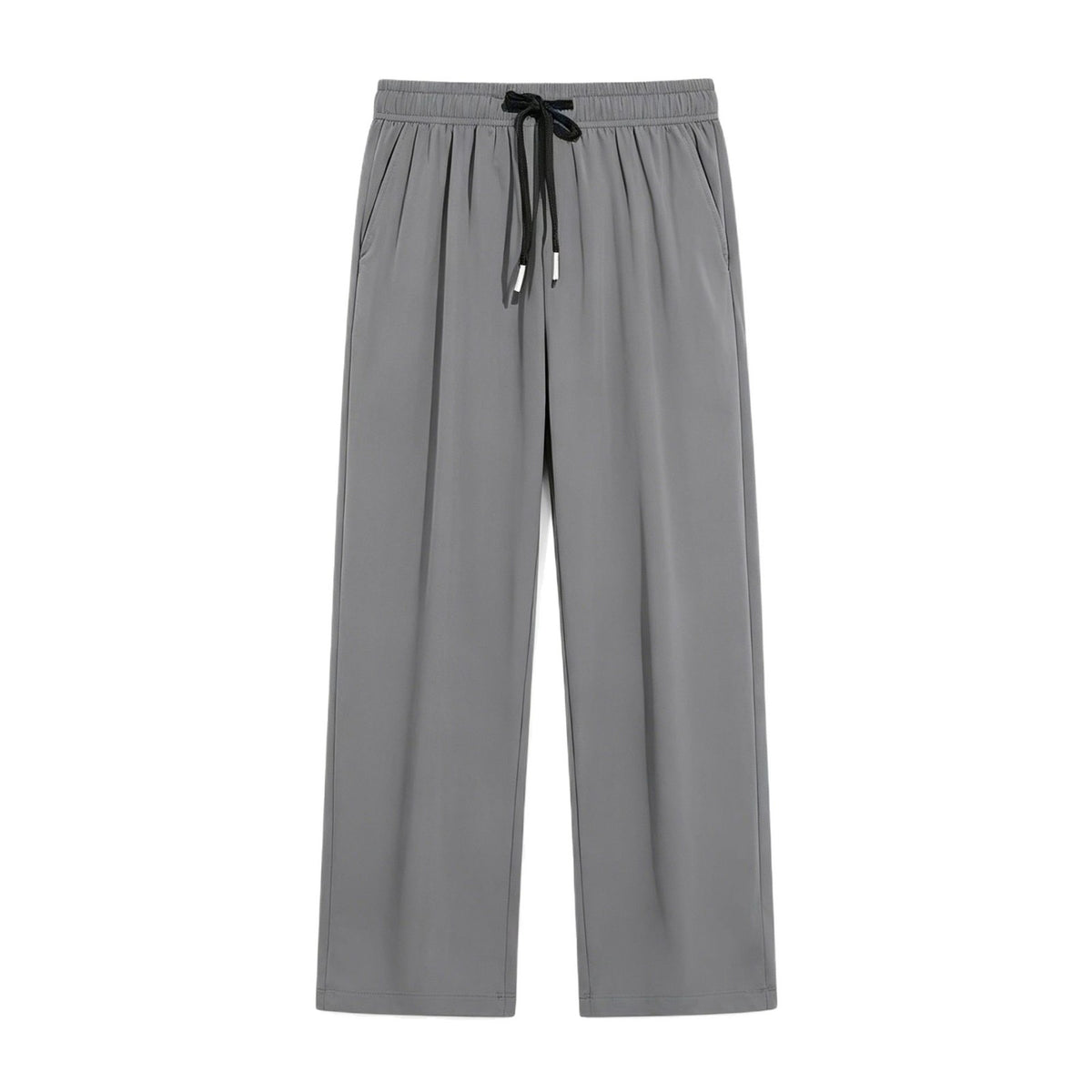 Ice Silk Straight-Leg Casual Pants