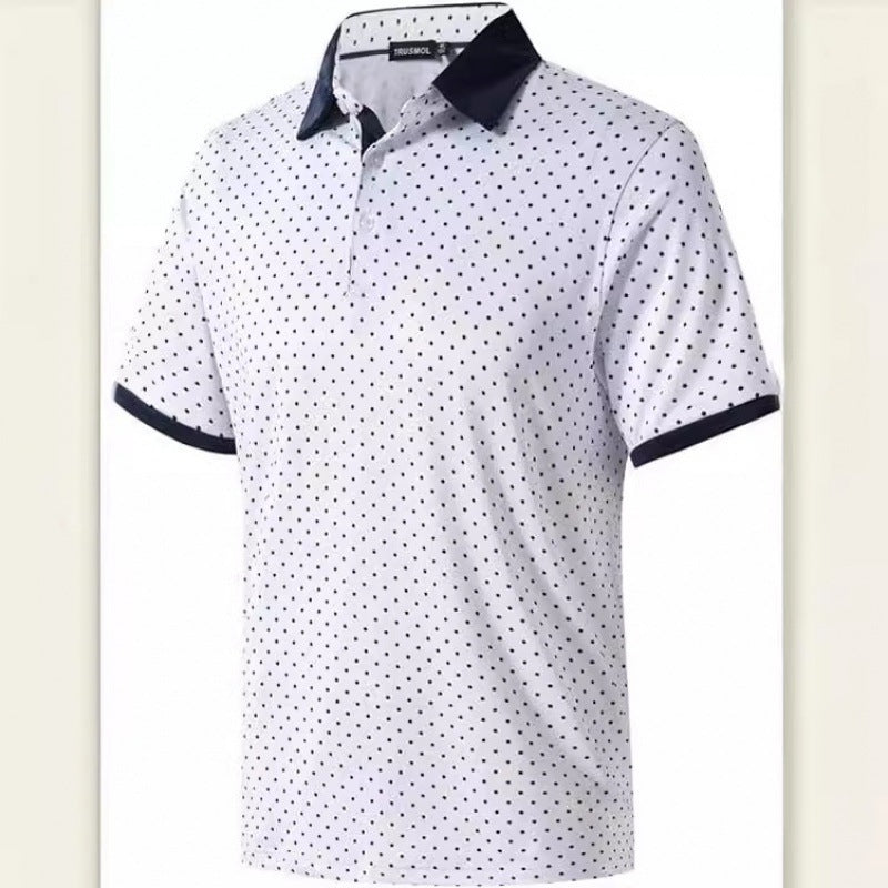 Casual Men's  Digital Print Polo Shirt