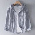 Hooded Linen Shirt