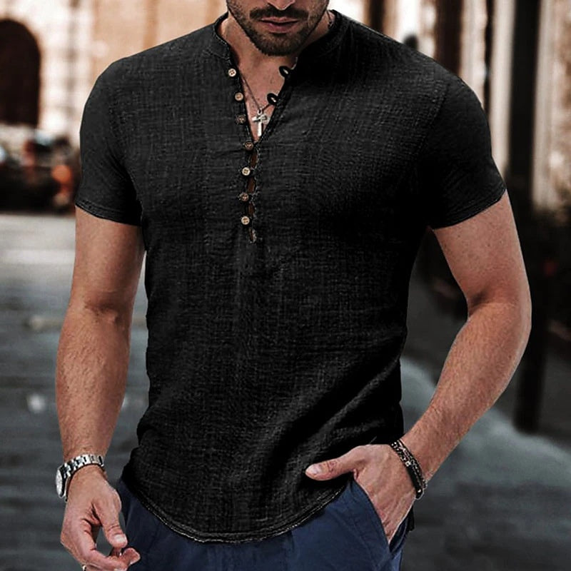 Men's Casual Linen Shirt