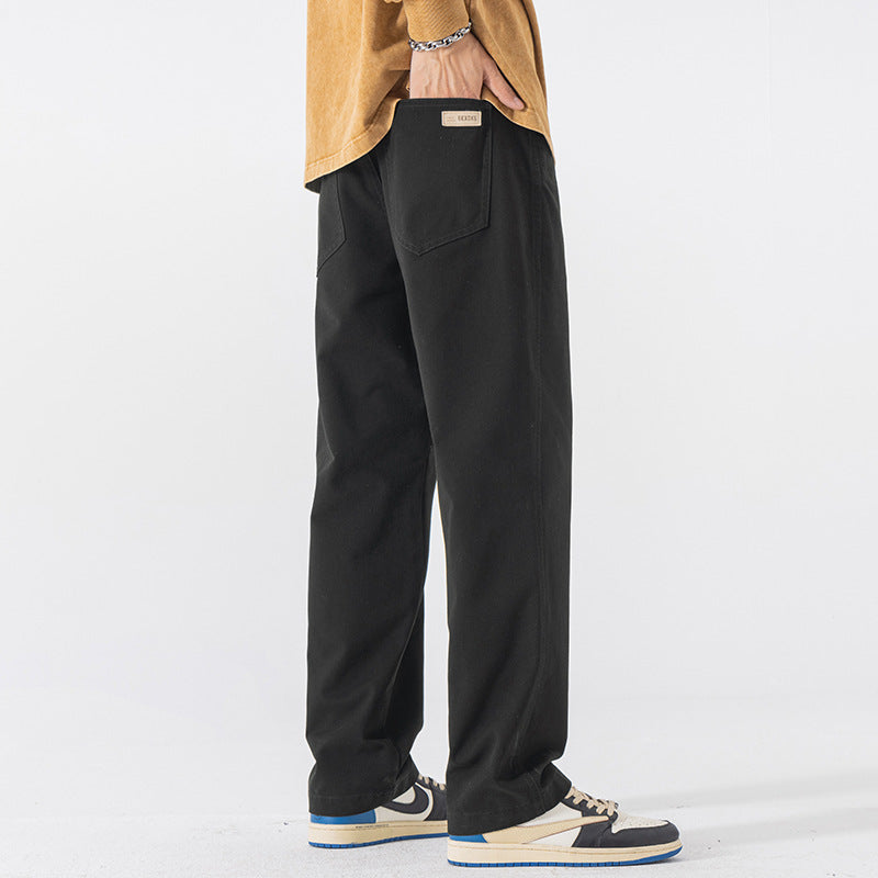 Mens Straight Leg Casual Cotton Pants | PolarNut