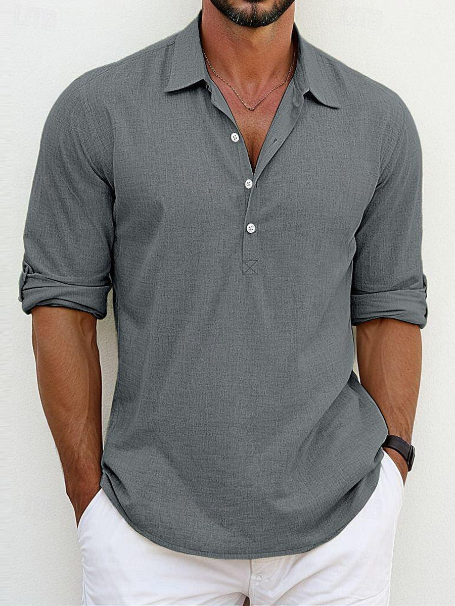 Linen Blend Casual Shirt