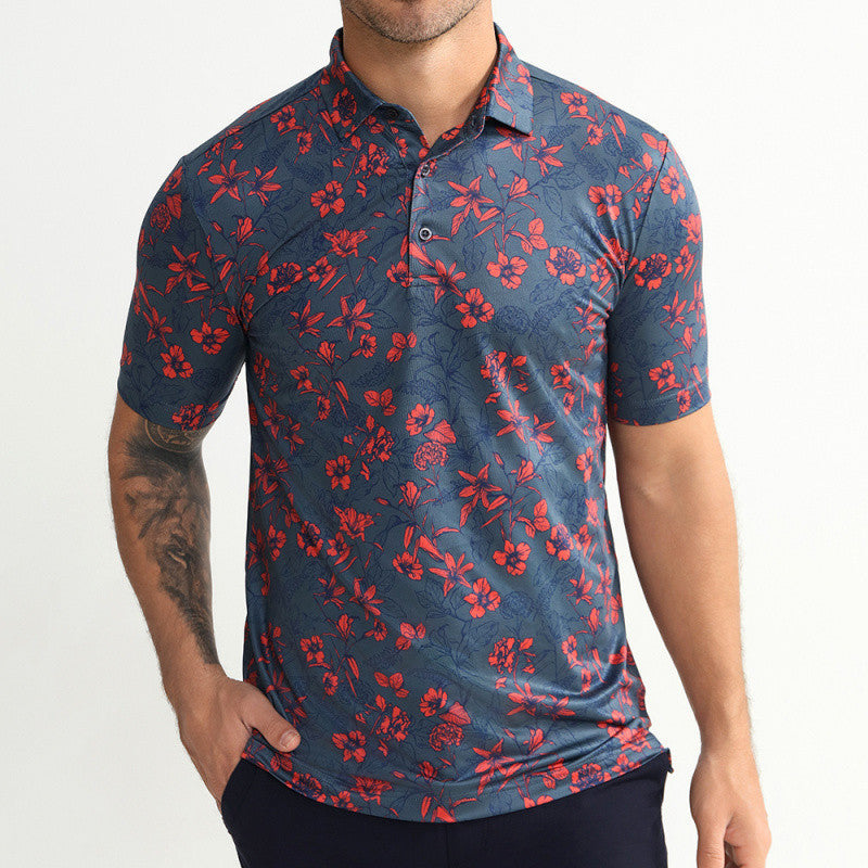 Mens Quick Dry Golf Polo Shirt