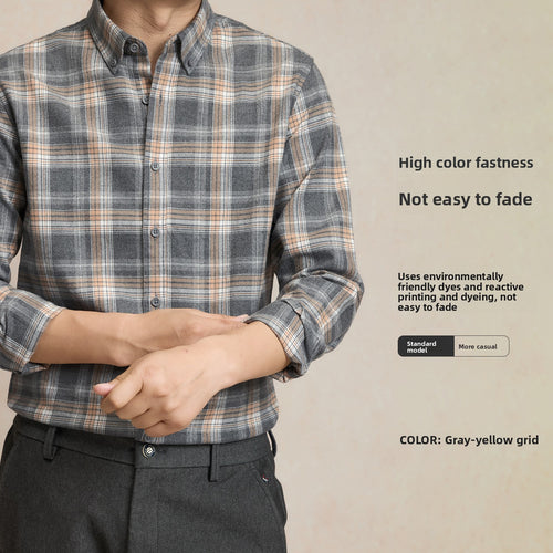 Cotton Brushed Plaid Shirt