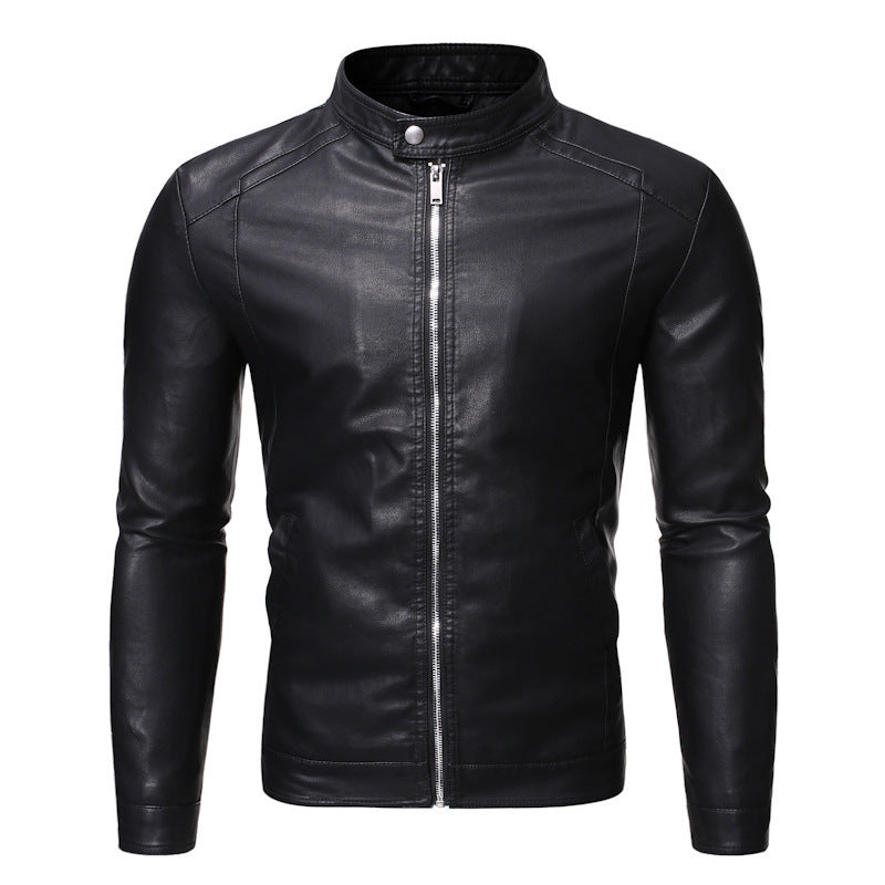 PU Leather Jacket Business Casual | PolarNut
