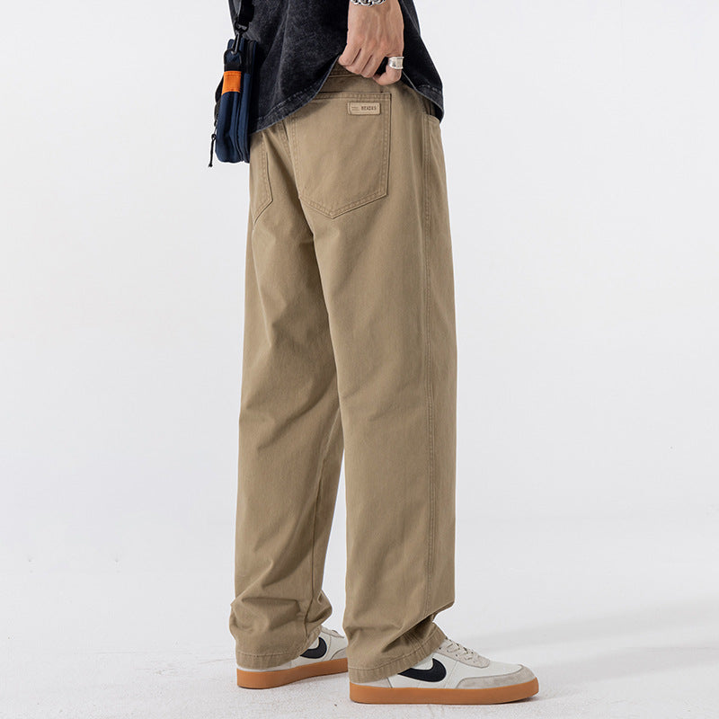 Mens Straight Leg Casual Cotton Pants | PolarNut