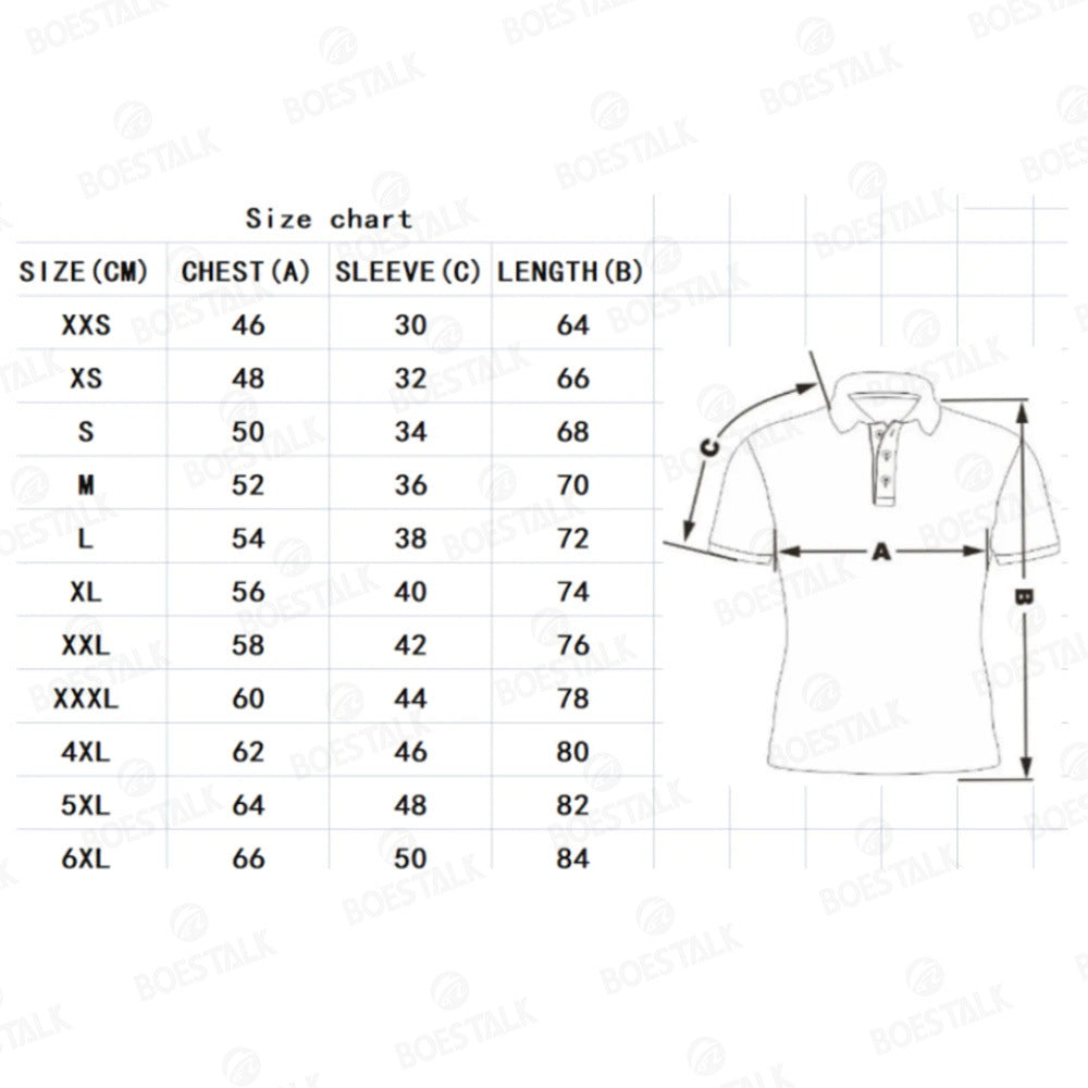 Men's Printed Golf Polo Shirt