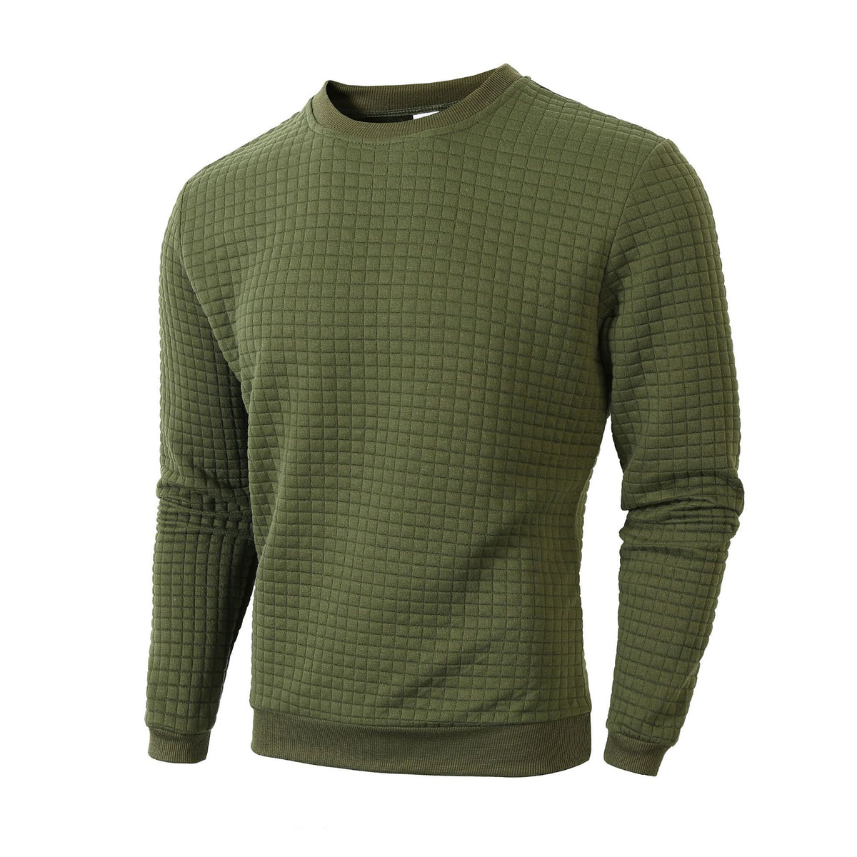Checkered Long Sleeve Sweatshirt