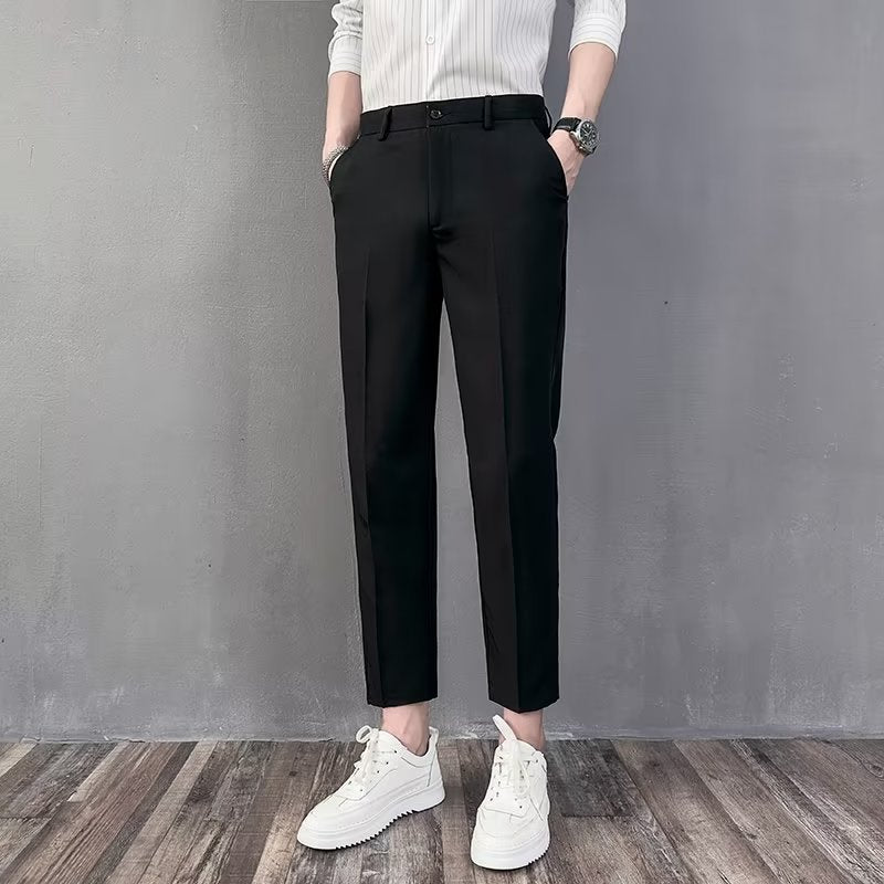 Slim-Fit Casual Trousers