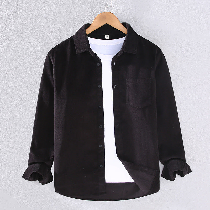 Men's Corduroy Long Sleeve Shirt