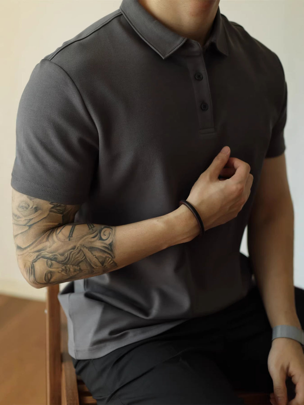 Men's Short Sleeve Cotton Polo Shirt