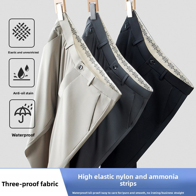 Ice Silk Stretch Dress Pants