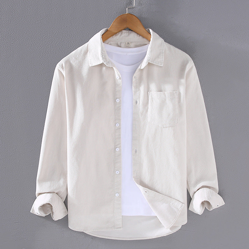 Men's Corduroy Long Sleeve Shirt