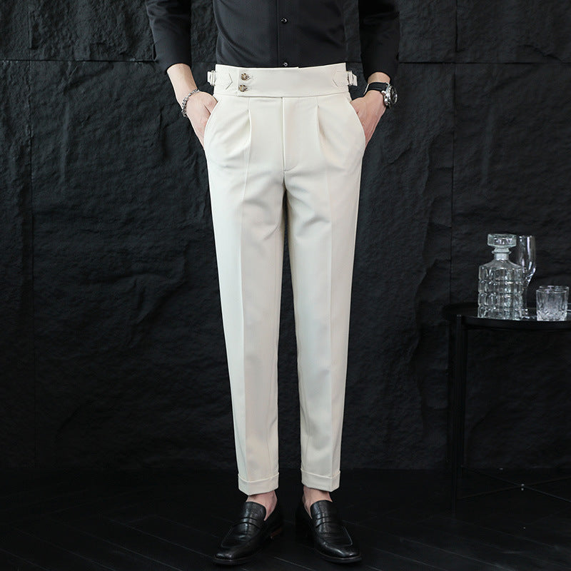 Straight-leg Stretch Casual Pants