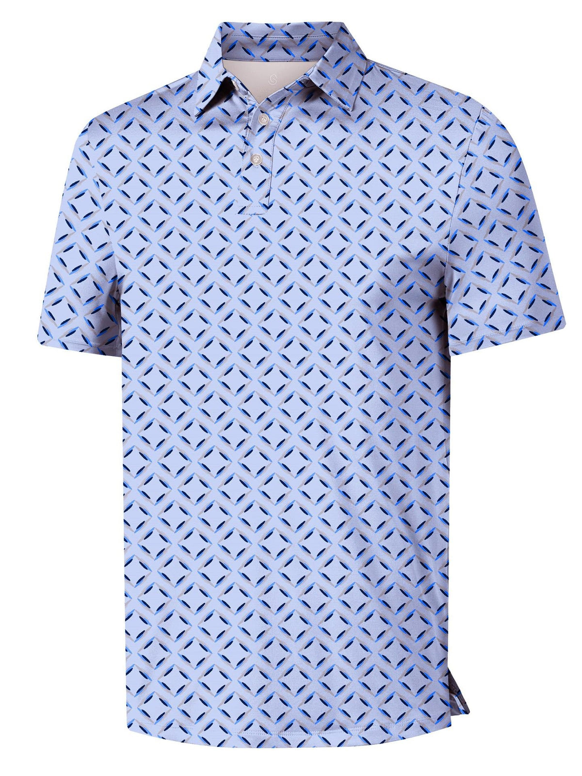Men's 3D Printed Golf Polo Shirt