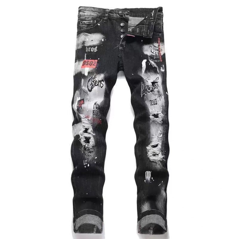 Slim Patch Jeans