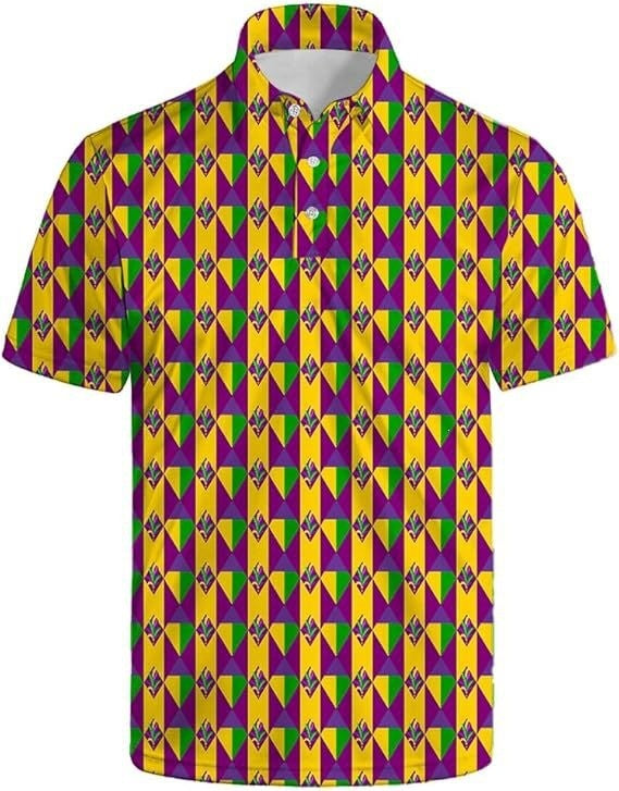 Casual Men's  Digital Print Polo Shirt