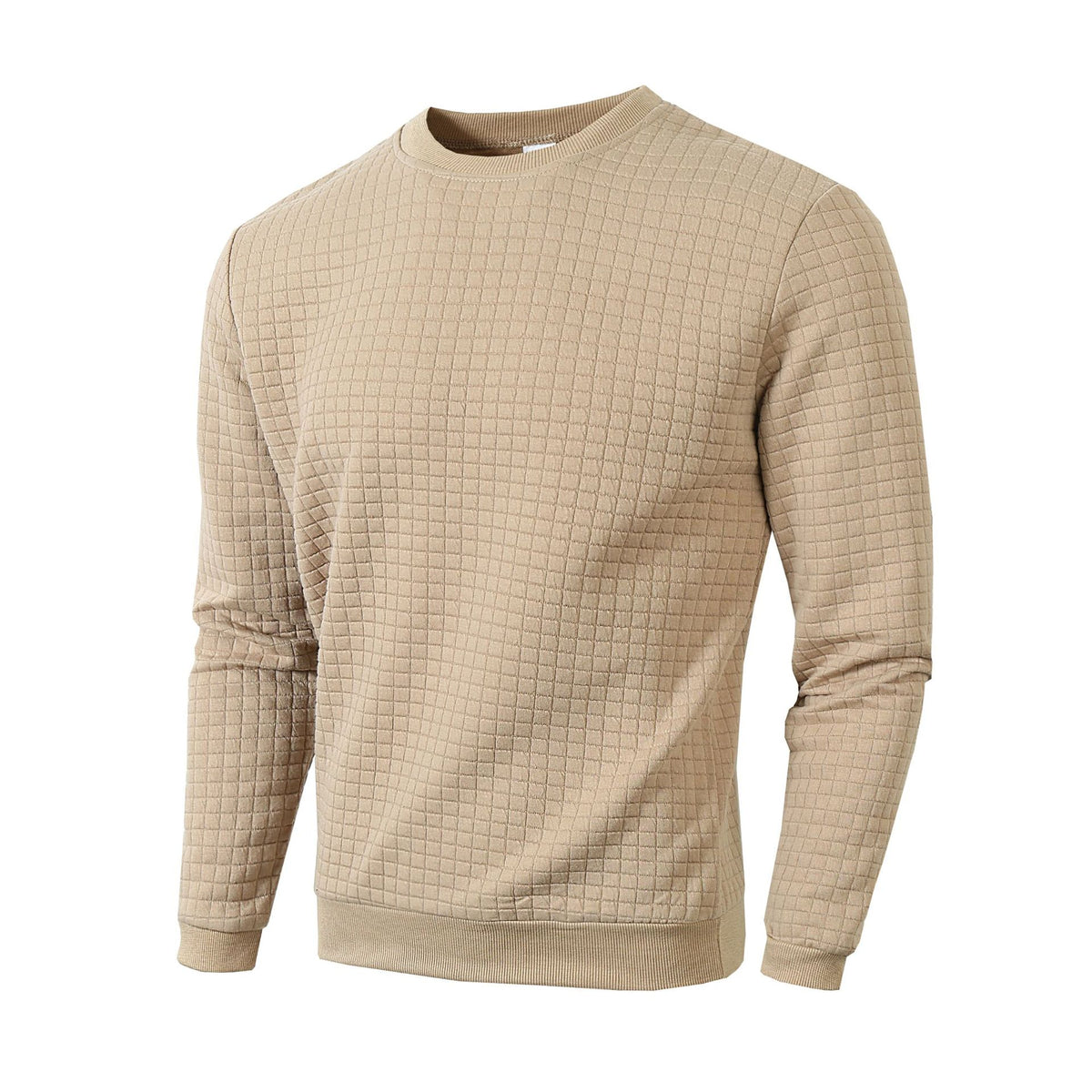 Checkered Long Sleeve Sweatshirt