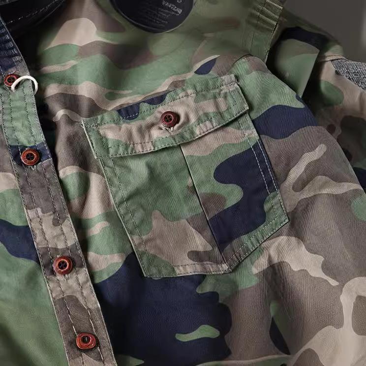 Mens Washed Camouflage Shirt | Cargo Shirt | PolarNut
