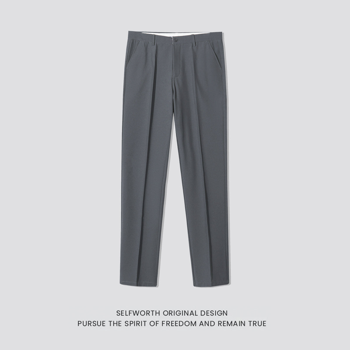 Slim-Fit Casual Trousers