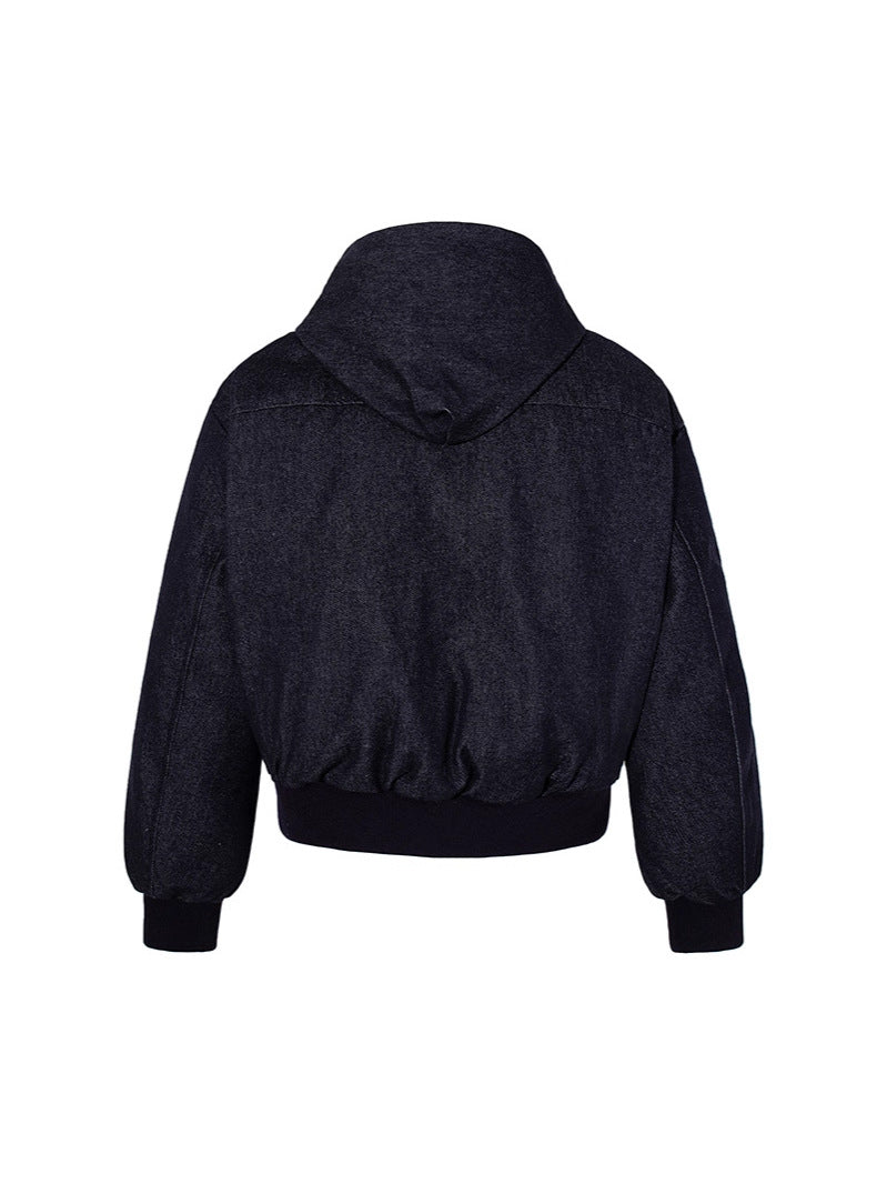 Thickened Raw Denim Cotton Jacket | PolarNut