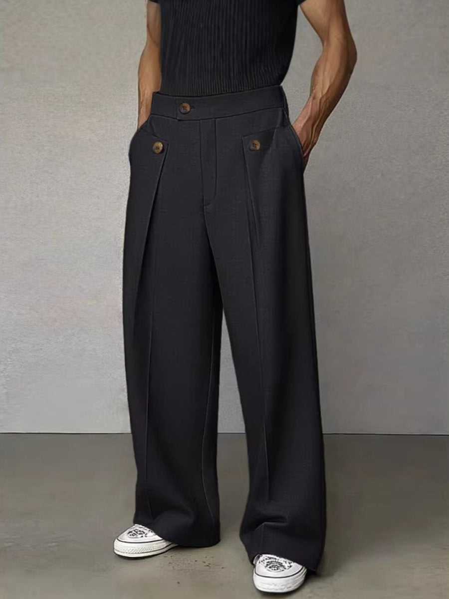 Casual Straight Leg Trousers