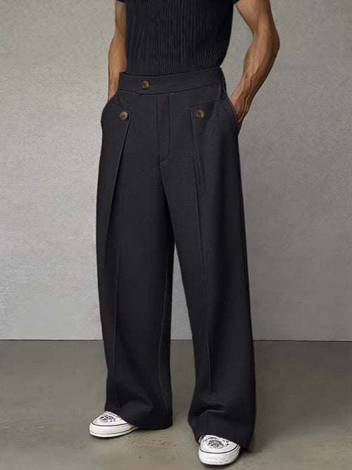 Casual Straight Leg Trousers