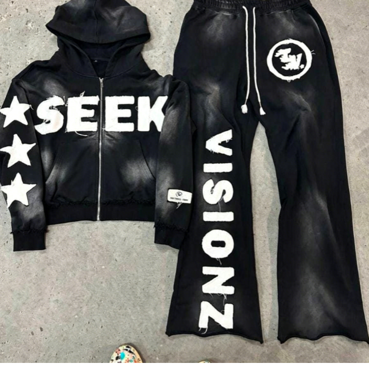 Printed Hooded Sweatshirt